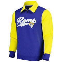 Los Angeles Rams Tommy Hilfiger Aiden Quarter-Zip Sweatshirt - Royal/Gold outlet
