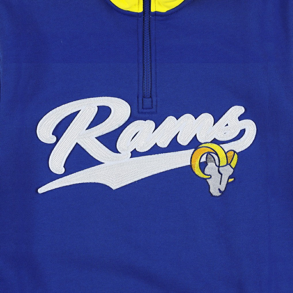 Los Angeles Rams Tommy Hilfiger Aiden Quarter-Zip Sweatshirt - Royal/Gold outlet