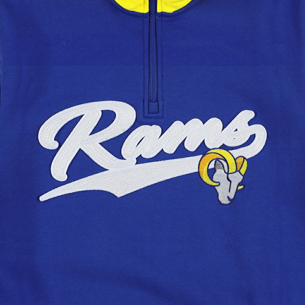 Los Angeles Rams Tommy Hilfiger Aiden Quarter-Zip Sweatshirt - Royal/Gold outlet