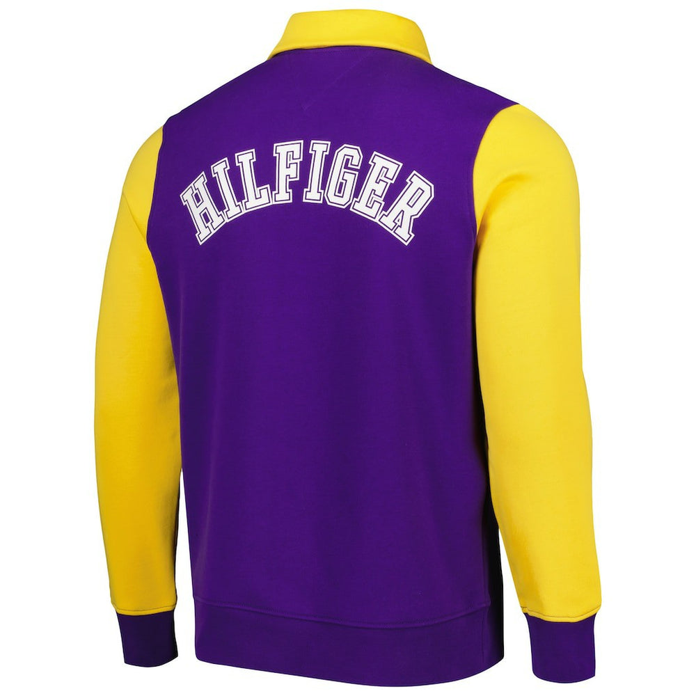 Minnesota Vikings Tommy Hilfiger Aiden Quarter-Zip Sweatshirt - Purple/Gold cheap