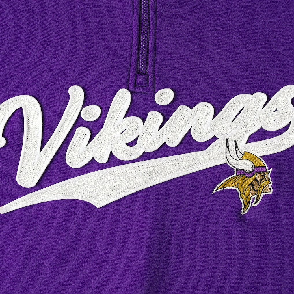 Minnesota Vikings Tommy Hilfiger Aiden Quarter-Zip Sweatshirt - Purple/Gold cheap