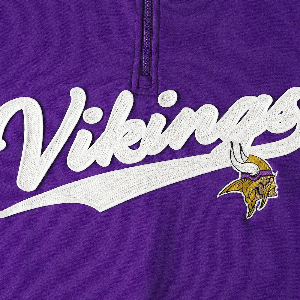 Minnesota Vikings Tommy Hilfiger Aiden Quarter-Zip Sweatshirt - Purple/Gold cheap