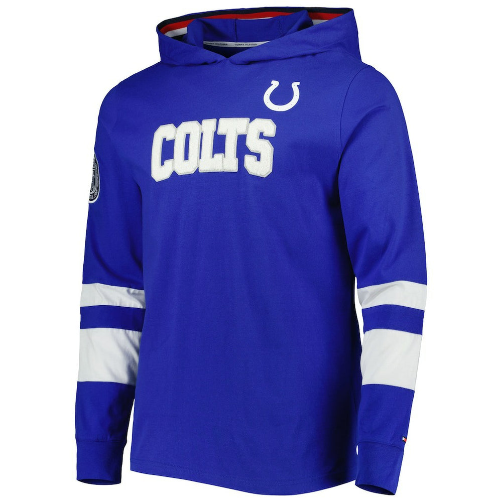 Indianapolis Colts Tommy Hilfiger Alex Long Sleeve Hoodie T-Shirt - Royal/White for sale