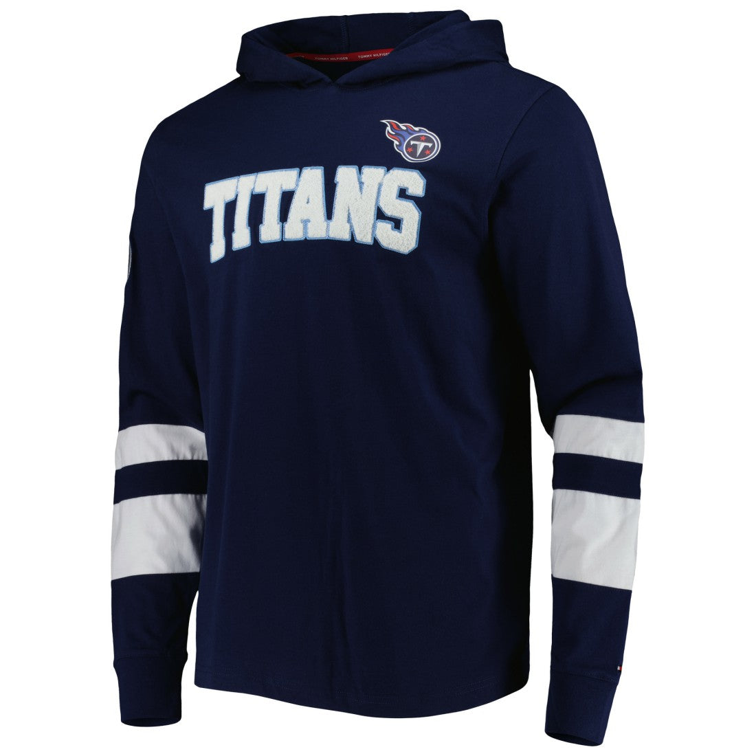 Tennessee Titans Tommy Hilfiger Alex Long Sleeve Hoodie T-Shirt - Navy/White outlet
