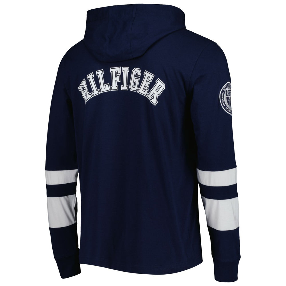 Tennessee Titans Tommy Hilfiger Alex Long Sleeve Hoodie T-Shirt - Navy/White outlet