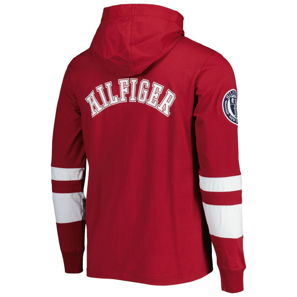Washington Commanders Tommy Hilfiger Alex Long Sleeve Hoodie T-Shirt - Burgundy/White cheap