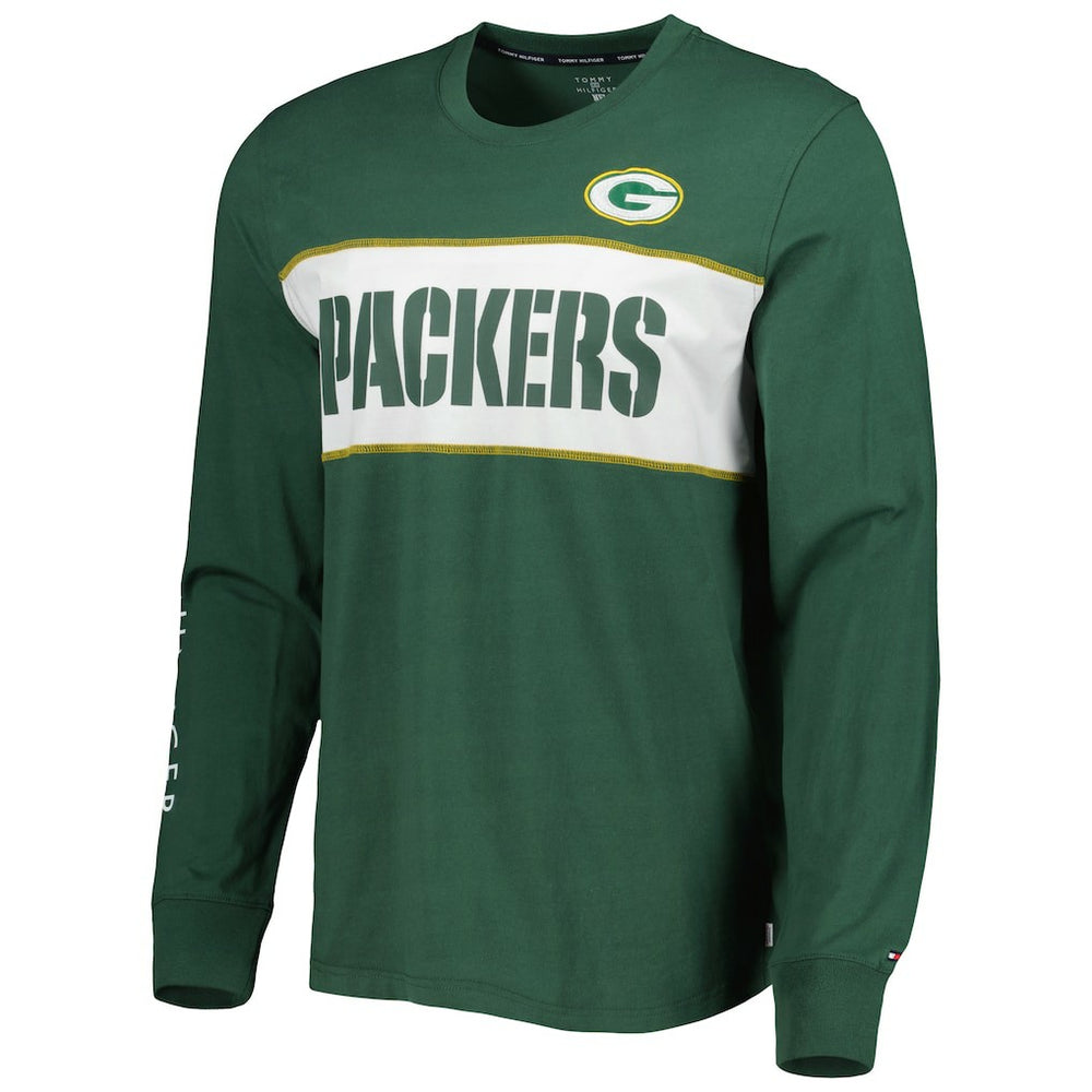 Green Bay Packers Tommy Hilfiger Peter Team Long Sleeve T-Shirt - Green outlet