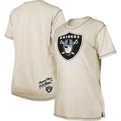Las Vegas Raiders New Era Women's Split T-Shirt - Cream discount