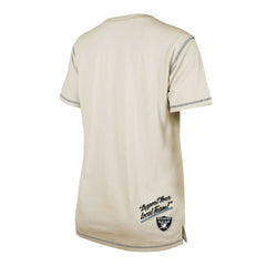 Las Vegas Raiders New Era Women's Split T-Shirt - Cream discount