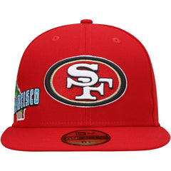 San Francisco 49ers New Era Stateview 59FIFTY Fitted Hat - Scarlet for sale
