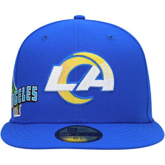 Los Angeles Rams New Era Stateview 59FIFTY Fitted Hat - Royal on sale