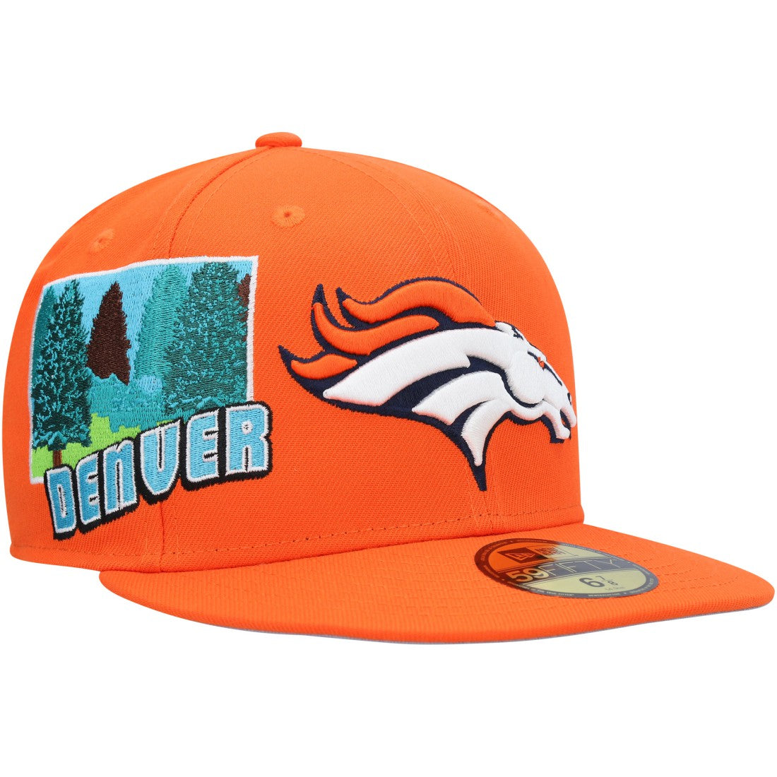 Denver Broncos New Era Stateview 59FIFTY Fitted Hat - Orange online