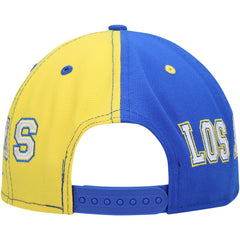 Los Angeles Rams New Era Team Split 9FIFTY Snapback Hat - Royal/Gold discount