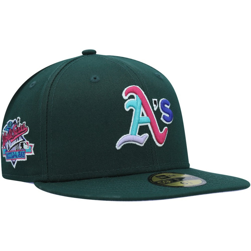 Athletics 1989 World Series Polar Lights 59FIFTY Fitted Hat Green