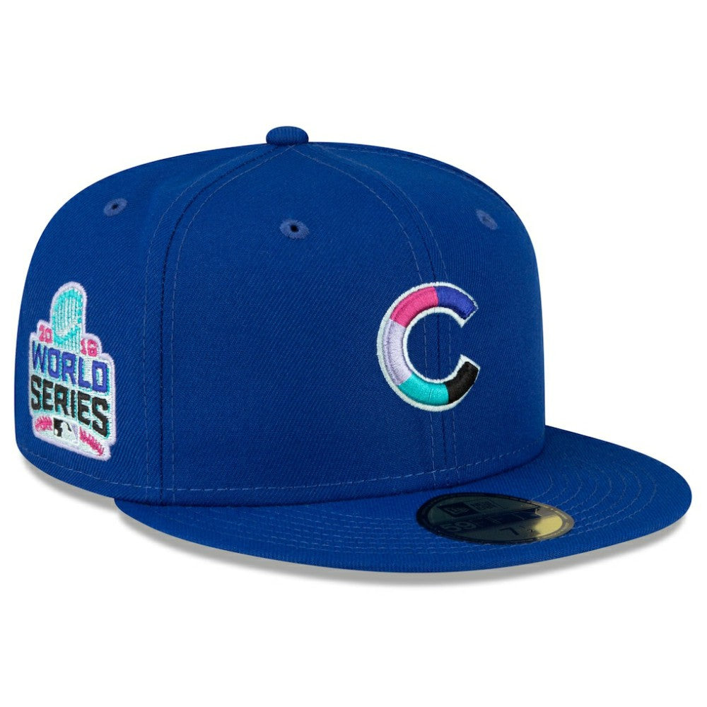 Chicago Cubs 2016 World Series Polar Lights 59FIFTY Fitted Hat Royal