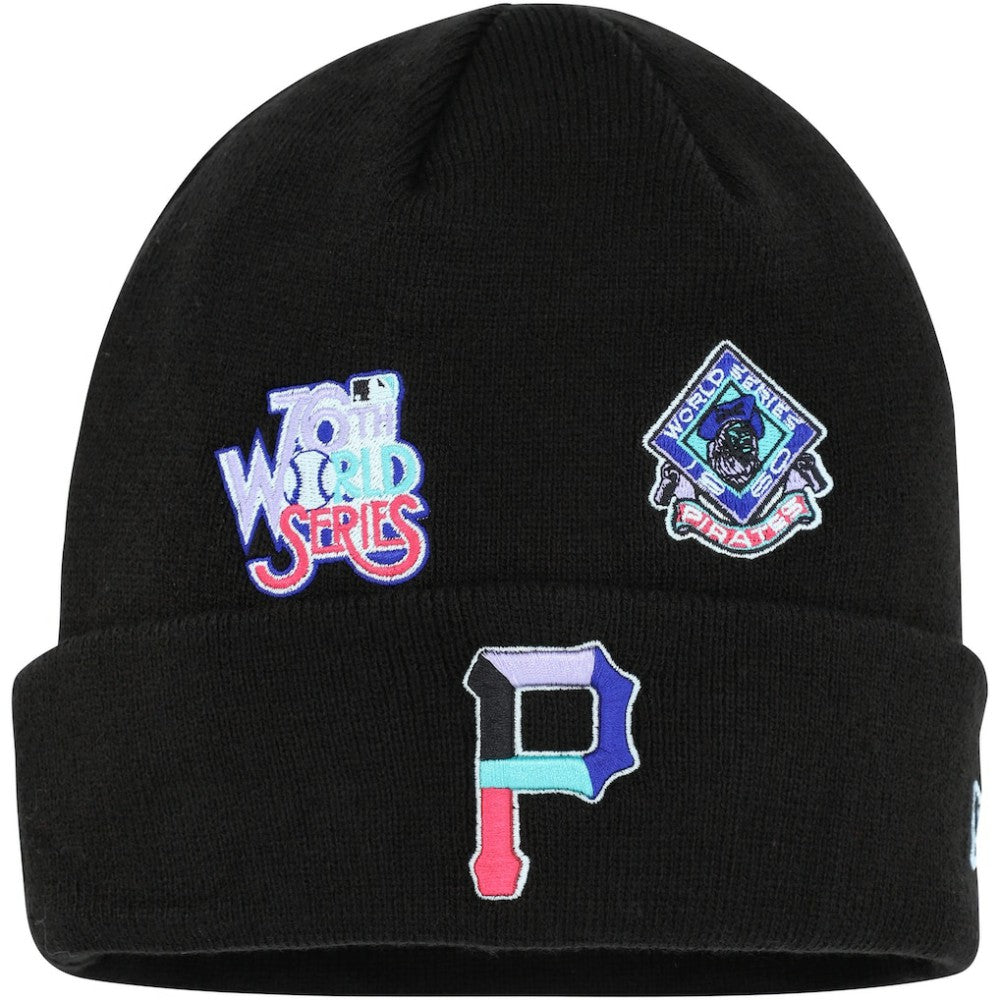 Pittsburgh Pirates Polar Lights Cuffed Knit Hat Black