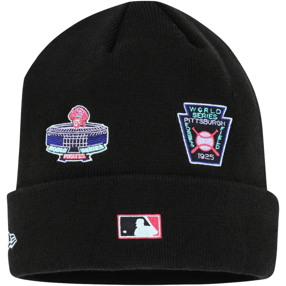 Pittsburgh Pirates Polar Lights Cuffed Knit Hat Black