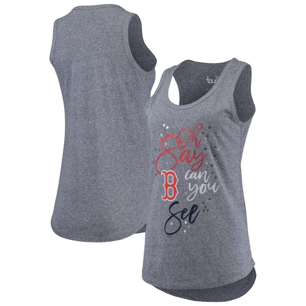 Boston Red Sox Touch Women's Americana Tri-Blend Racerback Tank Top Navy