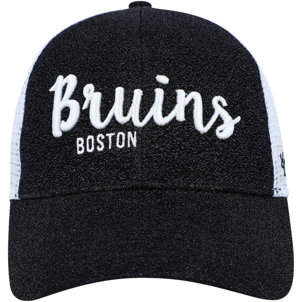 Boston Bruins '47 Women's Encore MVP Trucker Snapback Hat - Black/White Hats