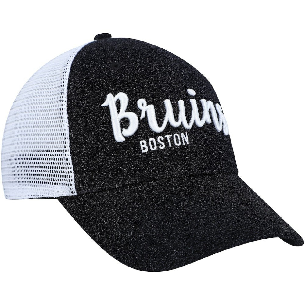 Boston Bruins '47 Women's Encore MVP Trucker Snapback Hat - Black/White Hats