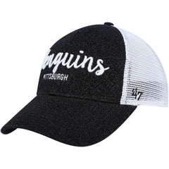 Pittsburgh Penguins '47 Women's Encore MVP Trucker Snapback Hat - Black/White Hats