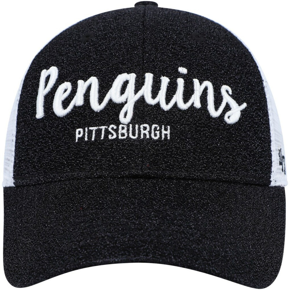 Pittsburgh Penguins '47 Women's Encore MVP Trucker Snapback Hat - Black/White Hats