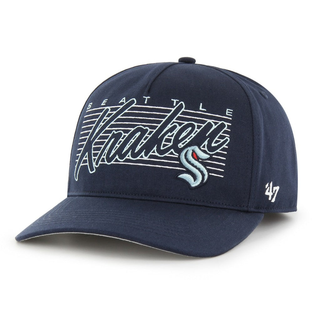 Seattle Kraken '47 Marquee Hitch Snapback Hat - Deep Sea Blue Hats