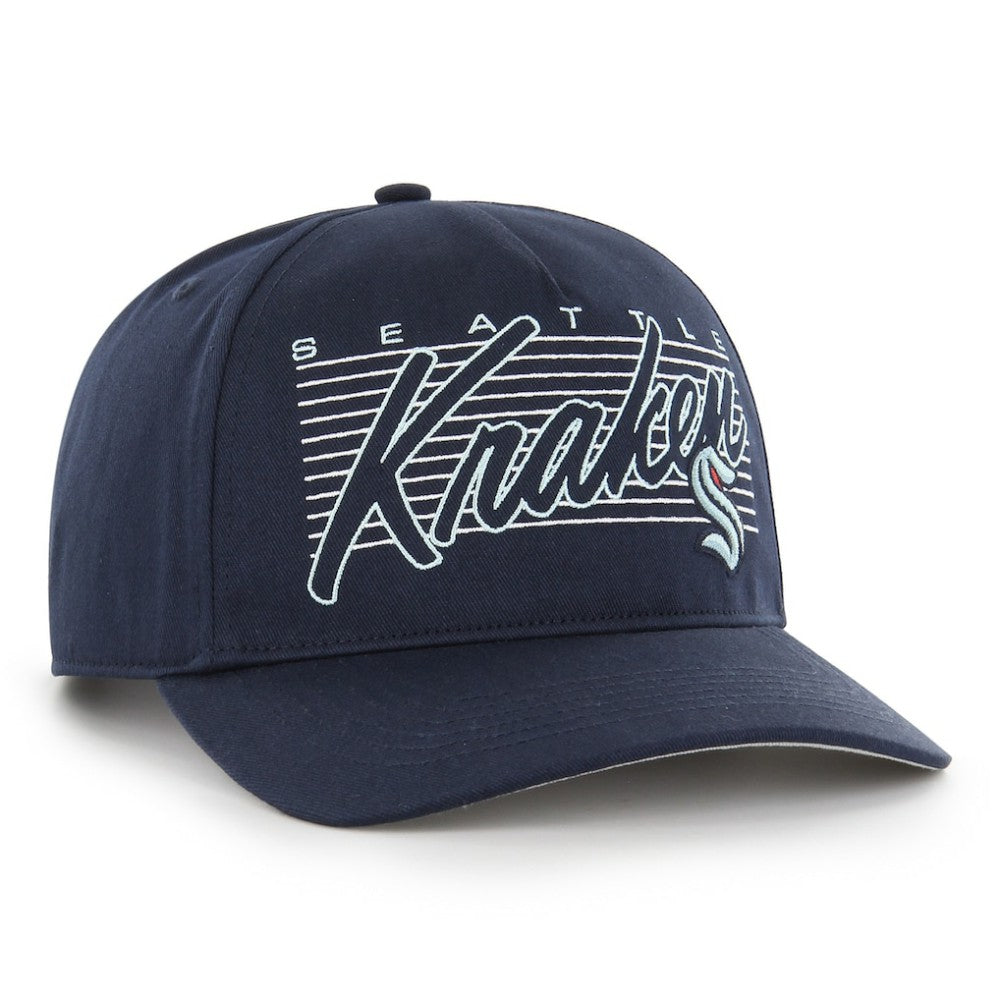 Seattle Kraken '47 Marquee Hitch Snapback Hat - Deep Sea Blue Hats