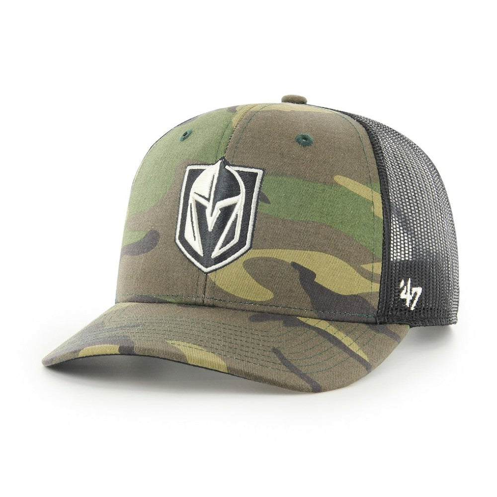 Vegas Golden Knights '47 Trucker Snapback Hat - Camo/Black Hats