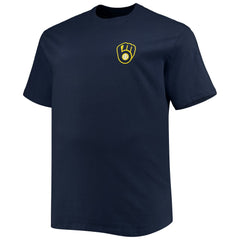 Milwaukee Brewers Big & Tall Father's Day #1 Dad T-Shirt Navy