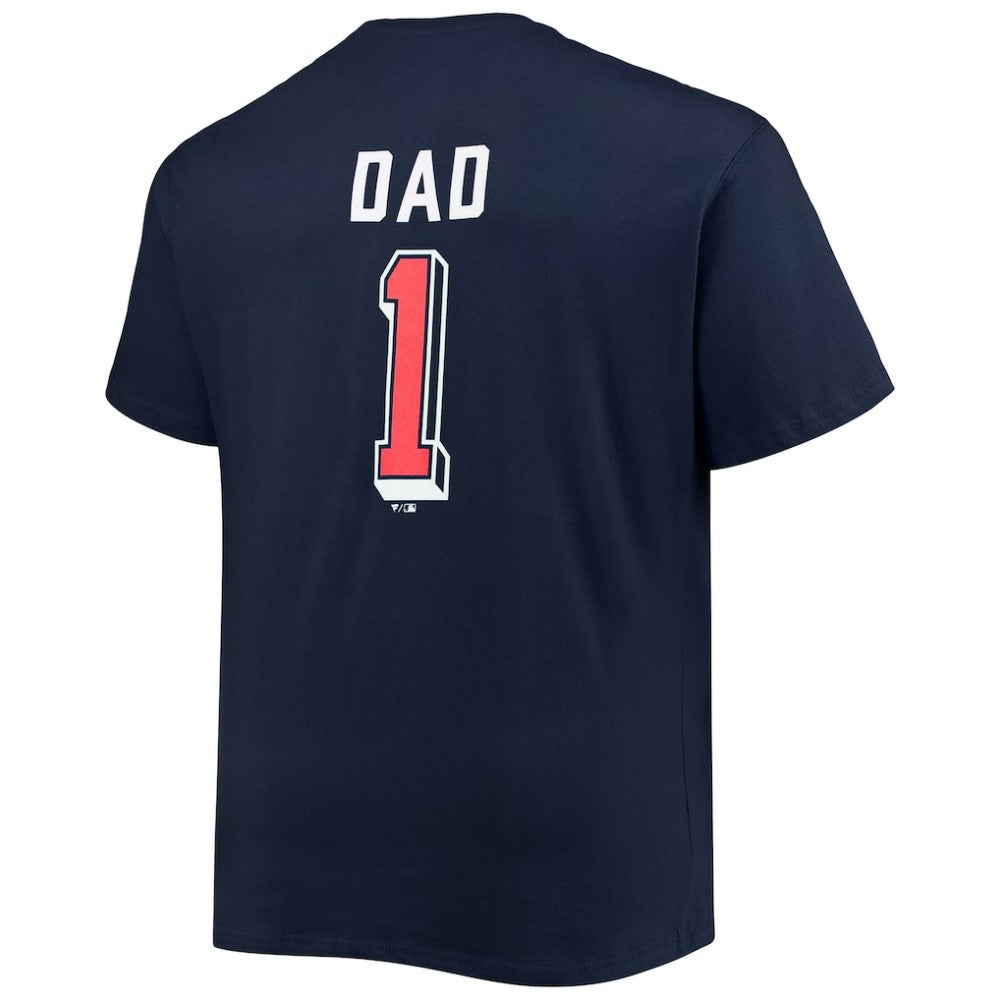 Cleveland Guardians Big & Tall Father's Day #1 Dad T-Shirt Navy