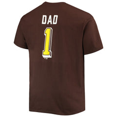 San Diego Padres Big & Tall Father's Day #1 Dad T-Shirt Brown