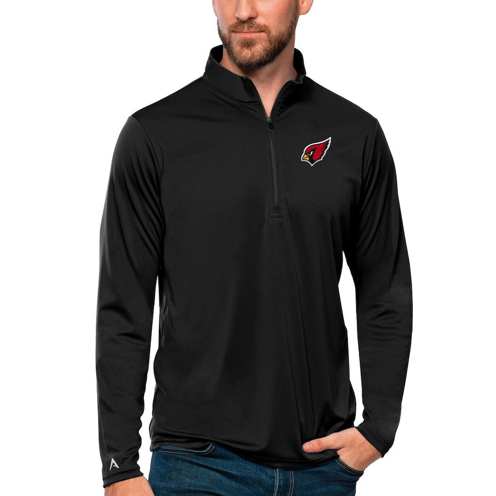 Arizona Cardinals Antigua Tribute Quarter-Zip Lightweight Pullover Top - Black cheap