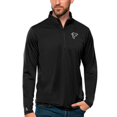 Atlanta Falcons Antigua Tribute Quarter-Zip Lightweight Pullover Top - Black for sale