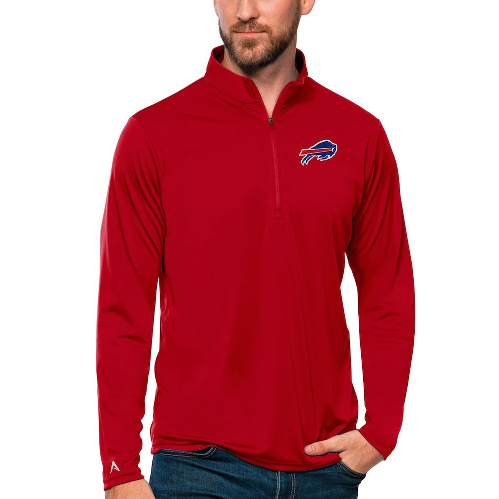 Buffalo Bills Antigua Tribute Quarter-Zip Lightweight Pullover Top - Red outlet