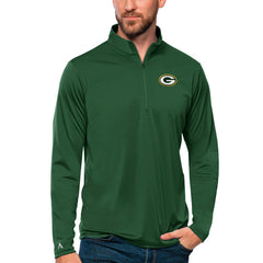 Green Bay Packers Antigua Tribute Quarter-Zip Lightweight Pullover Top - Green outlet