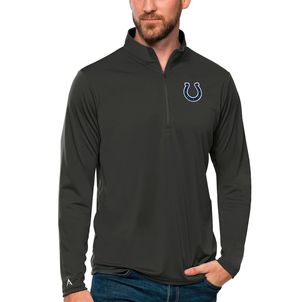 Indianapolis Colts Antigua Tribute Quarter-Zip Lightweight Pullover Top - Charcoal online