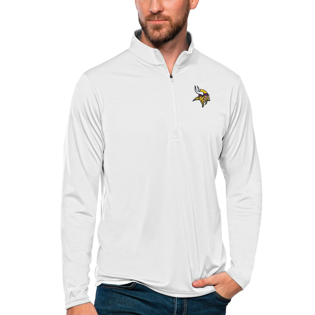 Minnesota Vikings Antigua Tribute Quarter-Zip Lightweight Pullover Top - White online