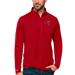 Tampa Bay Buccaneers Antigua Tribute Quarter-Zip Lightweight Pullover Top - Red cheap