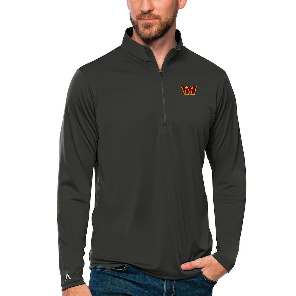 Washington Commanders Antigua Tribute Quarter-Zip Lightweight Pullover Top - Charcoal discount