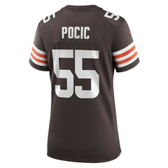 Ethan Pocic Cleveland Browns Women's Game Jersey - Brown on sale