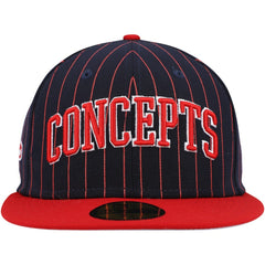 Boston Red Sox Concepts Pinstripe 59FIFTY Fitted Hat Navy