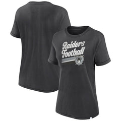 Las Vegas Raiders Women's Hit Snow Washed T-Shirt - Charcoal online