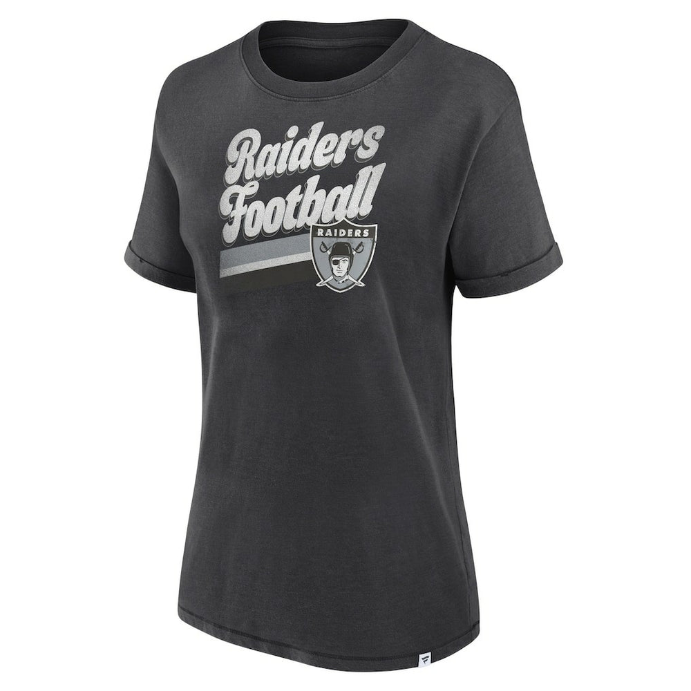 Las Vegas Raiders Women's Hit Snow Washed T-Shirt - Charcoal online
