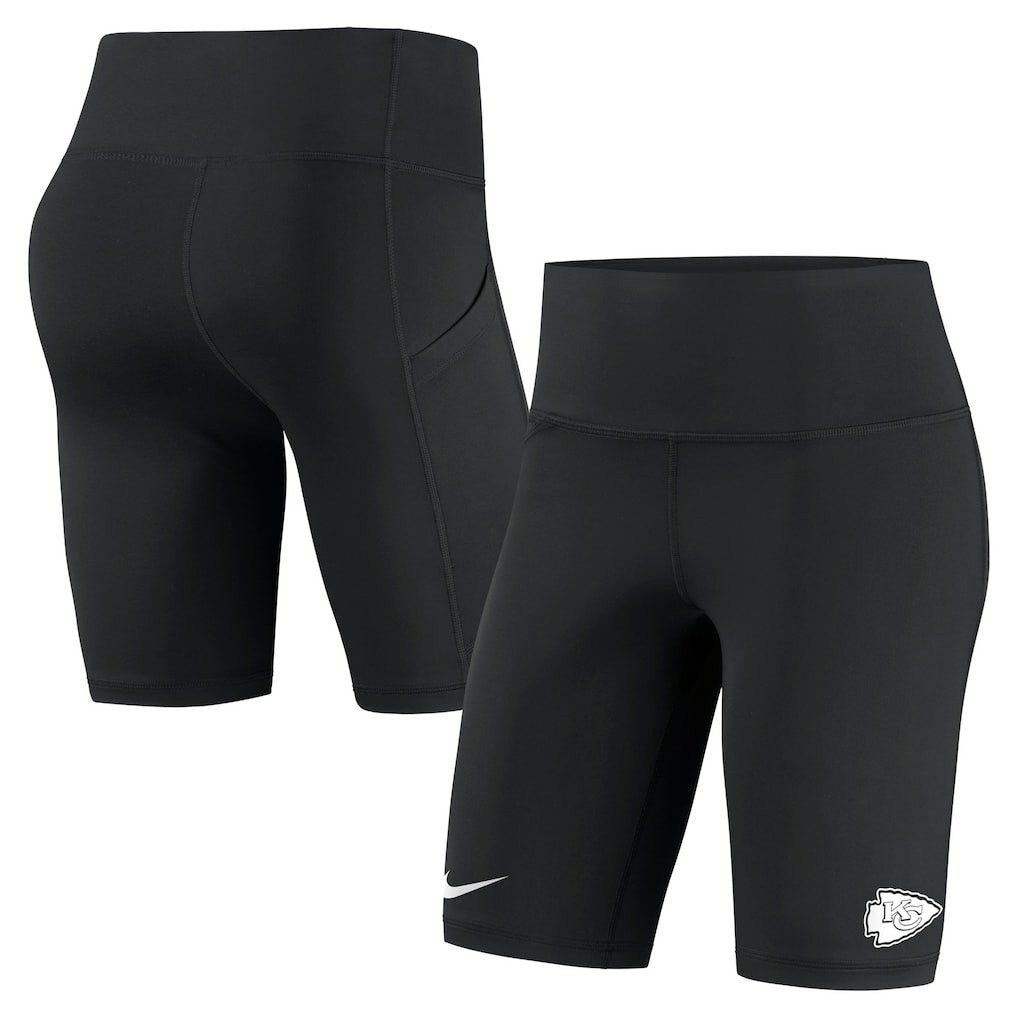 Kansas City Chiefs Women's Biker Shorts - Black on sale