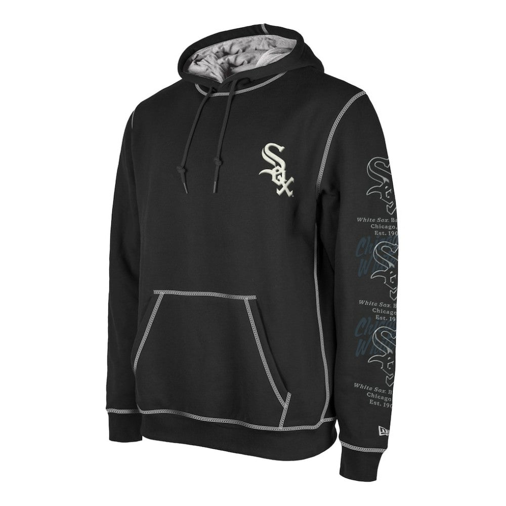 Chicago White Sox Team Split Pullover Hoodie Black