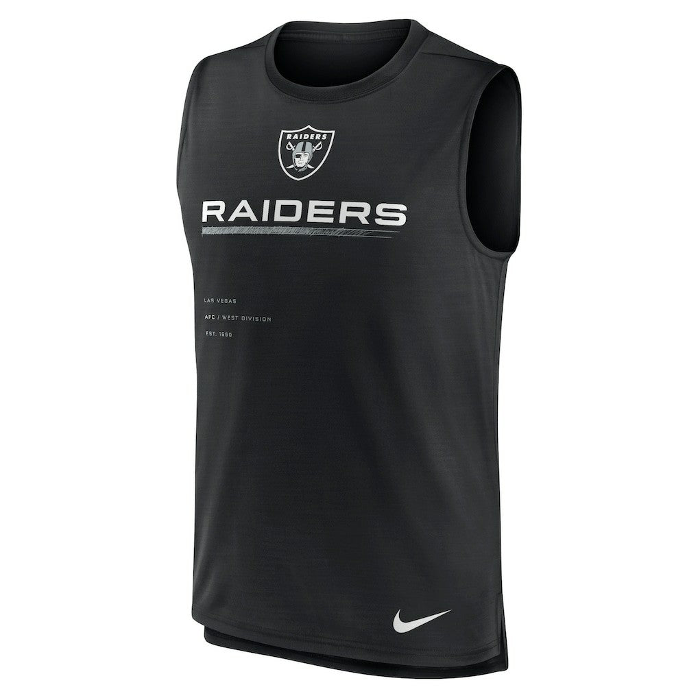 Las Vegas Raiders Muscle Trainer Tank Top - Black cheap