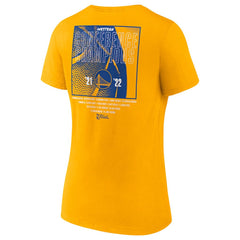 Golden State Warriors Women's 2022 Western Conference Champions Balanced Attack Roster V-Neck T-Shirt sale - Gold shop