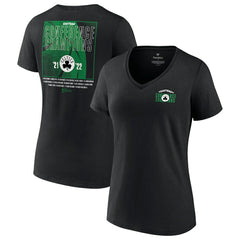 Boston Celtics Women's 2022 Eastern Conference Champions Balanced Attack Roster V-Neck T-Shirt - Black sale