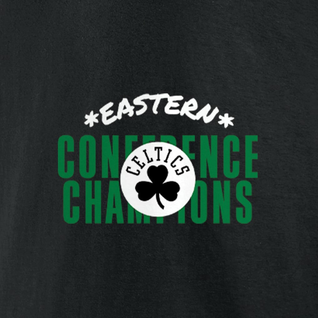 Boston Celtics Women's 2022 Eastern Conference Champions Balanced Attack Roster V-Neck T-Shirt - Black sale
